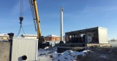 Процесс установки модульной котельной мощностью 2.4 мВт для спорткомплекса в ЖМ Пригородный г.Астана.