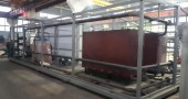Процесс изготовления 3 блочно-модульных котельных в цехе ТОО