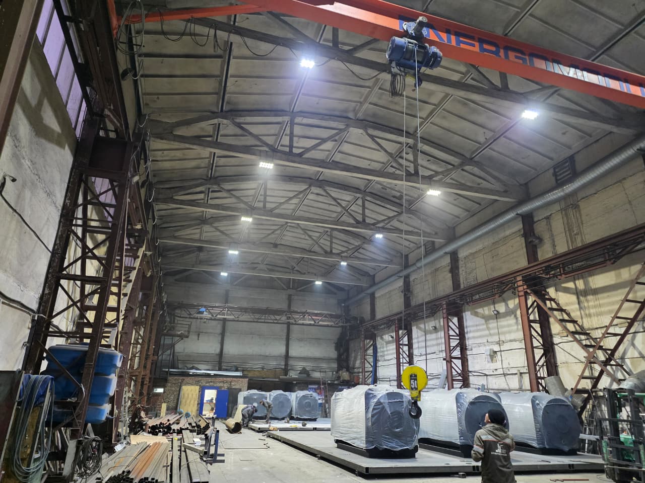 Сборочный цех Energomodul — производство БМК в Астане
